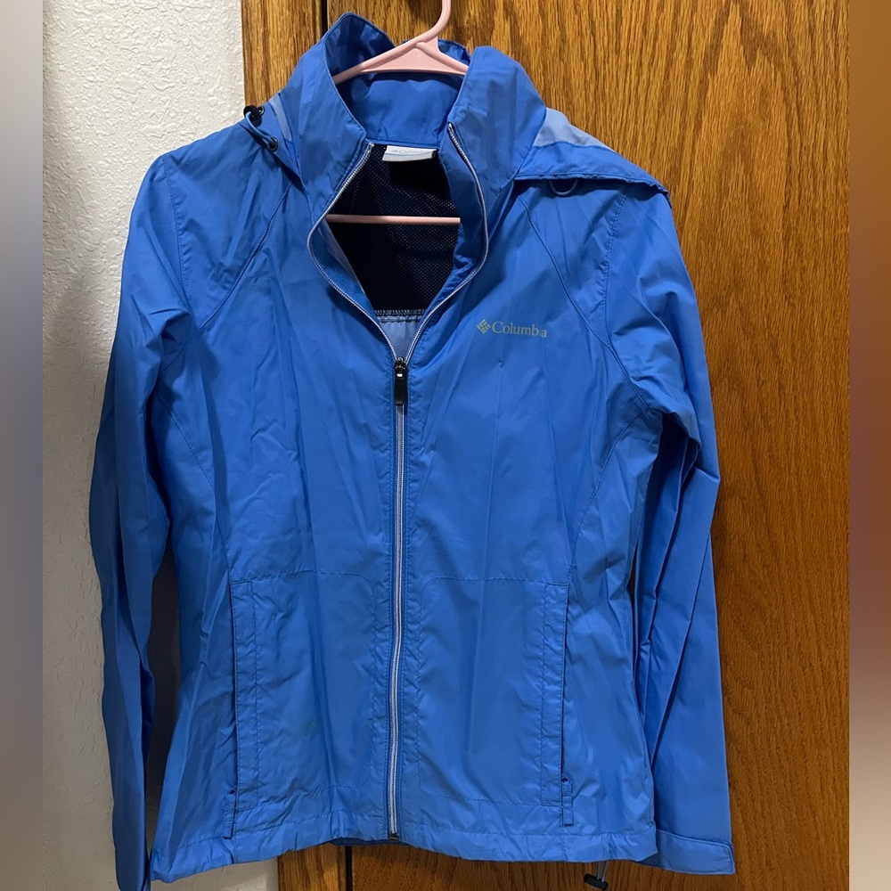 Blue Columbia Wind Breaker Jacket